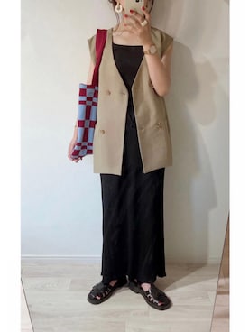 「AS KNOW AS plus」｜ミズタマ⭐︎さん（レディース・157cm）の夏コーディネート