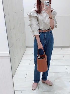 「Marea rich（マレアリッチ）のアイテム」を使った、ミズタマ⭐︎さん（レディース・157cm）の秋コーディネート