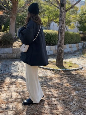 「アイテム（ワンピース/ドレス）」を使った、ミズタマ⭐︎さん（レディース・157cm）の冬コーディネート