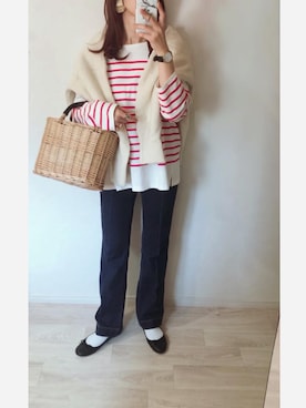 「Mila Owen」｜「アイテム（その他）」を使った、ミズタマ⭐︎さん（レディース・157cm）の冬コーディネート