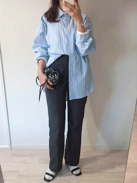 「ete（エテ）のアイテム」を使った、ミズタマ⭐︎さん（レディース・157cm）の冬コーディネート