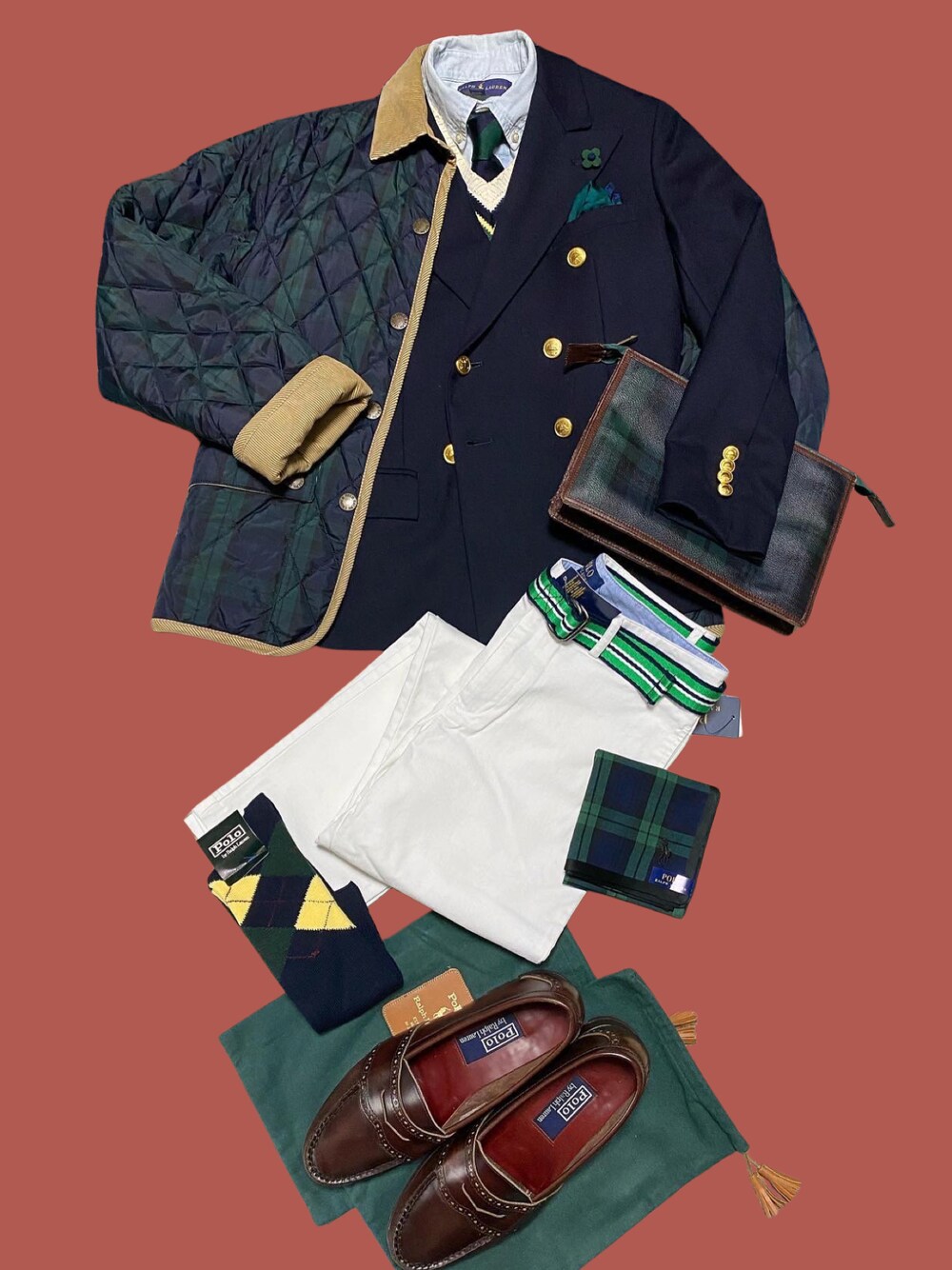 RALPHLAURENラルフローレン　ブルゾンブラックウォッチアイビープレッピー RALPHLAURENラルフローレン ブルゾンブラックウォッチアイビー