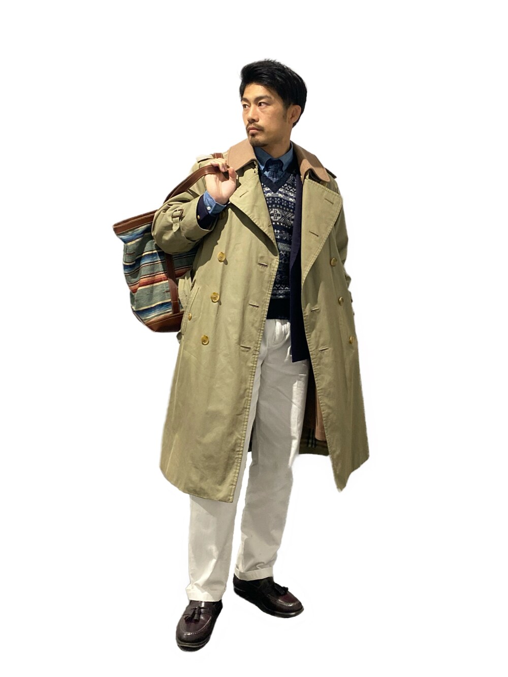 Burberry☆コレクションライン☆ゴールドレースカット☆レザートレンチ 