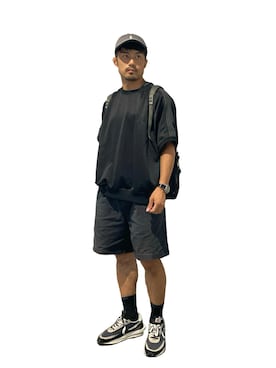 「チノパン」｜「アイテム（キャップ）」を使った、KOJIさん（メンズ・173cm）の夏コーディネート