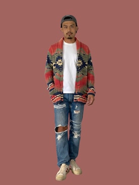 「LAUREN（ローレン）のアイテム」を使った、KOJIさん（メンズ・174cm）の秋コーディネート