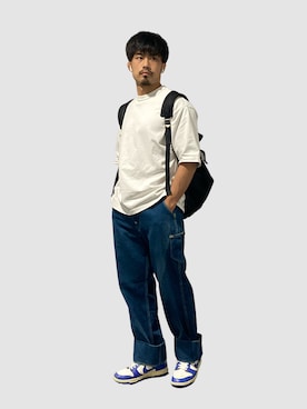 「カスタムスニーカー」｜KOJIさん（メンズ・174cm）の夏コーディネート
