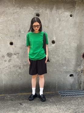 「MM6 Maison Margiela（ｴﾑｴﾑｼｯｸｽ ﾒｿﾞﾝ ﾏﾙｼﾞｪﾗ）のアイテム」を使った、　Hazukiさん（レディース・161cm）の夏コーディネート