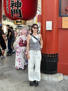「アイテム（キャミソール）」を使った、いつきさん（レディース・165cm・20代）の夏コーディネート