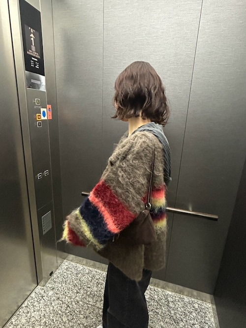 PERVERZE（パーバーズ）の「Double Stripe Knit Cardigan