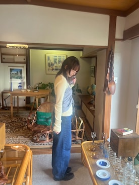 「BASERANGE（ベースレンジ）のアイテム」を使った、いつきさん（レディース・165cm）の冬コーディネート