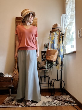 「アイテム（ウィッグ）」を使った、𝓮𝓽𝓼𝓾*さん（レディース・157cm）の秋コーディネート