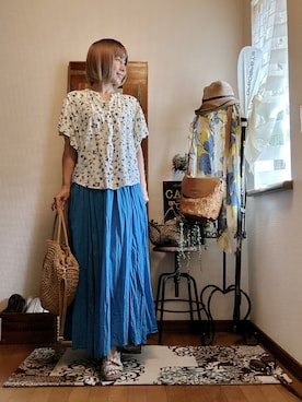 「アイテム（ウィッグ）」を使った、𝓮𝓽𝓼𝓾*さん（レディース・157cm）の秋コーディネート