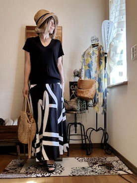 「アイテム（アクセサリー）」を使った、𝓮𝓽𝓼𝓾*さん（レディース・157cm・40代）の夏コーディネート
