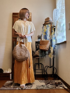 「アイテム（ウィッグ）」を使った、𝓮𝓽𝓼𝓾*さん（レディース・157cm）の秋コーディネート