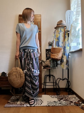 「アイテム（ウィッグ）」を使った、𝓮𝓽𝓼𝓾*さん（レディース・157cm・40代）の夏コーディネート