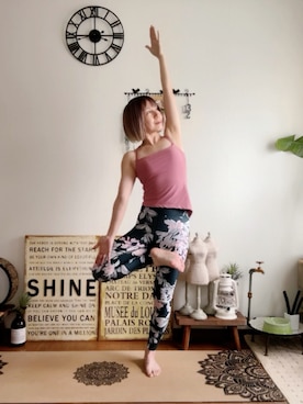 「XEXYMIX（ゼクシィミックス）のXEXYMIX ブラトップ　レッド・バイオレット　S（キャミソール）」を使った、𝓮𝓽𝓼𝓾*さん（レディース・157cm・40代）の夏コーディネート
