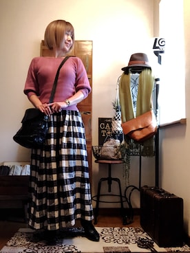 𝓮𝓽𝓼𝓾*さん（レディース・157cm）の春コーディネート