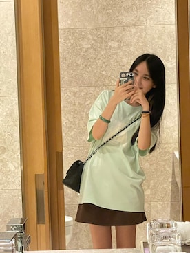 「ADER（アデル）のアイテム」を使った、韩YQnQさん（レディース・158cm）の秋コーディネート