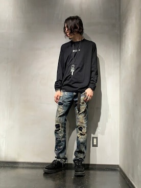 「Lucien Pellat-Finet（ルシアンペラフィネ）のアイテム（トップス）」を使った、Yu-m@‼︎さん（メンズ・181cm）の秋コーディネート