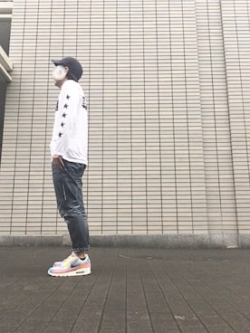 「SOPHNET.（ソフネット）のアイテム（帽子）」を使った、max190さん（メンズ・170cm）の秋コーディネート