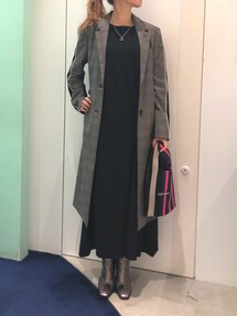 LOVELESS（ラブレス）の「グレンチェックコンビ チェスターコート