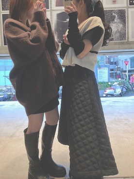 「Lavish Gate（ラヴィッシュゲート）のアイテム」を使った、Kさん（レディース・153cm）の秋コーディネート