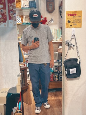 「PROVIDERのアイテム」を使った、Yu Shuo Changさん（メンズ・180cm）の春コーディネート