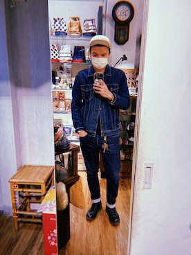 「PROVIDERのアイテム」を使った、Yu Shuo Changさん（メンズ・180cm）の秋コーディネート