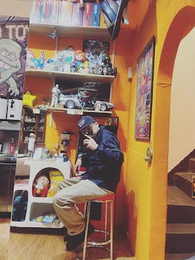 「アイテム（ナイロンジャケット）」を使った、Yu Shuo Changさん（メンズ・180cm・30代）の春コーディネート