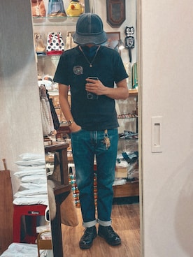 「PROVIDERのアイテム」を使った、Yu Shuo Changさん（メンズ・180cm）の秋コーディネート