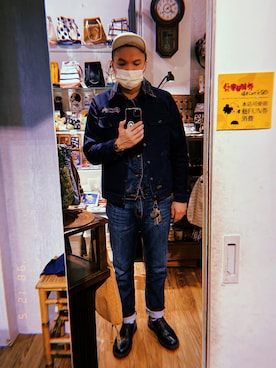 「PROVIDERのアイテム（ジャケット/アウター）」を使った、Yu Shuo Changさん（メンズ・180cm）の冬コーディネート