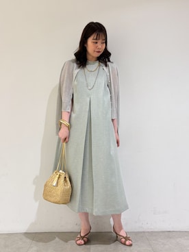 「ラメニット」｜Shihoさん（レディース・168cm）の夏コーディネート