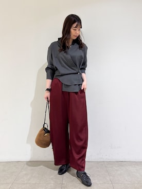 「アイテム（ドレスシューズ）」を使った、Shihoさん（レディース・168cm）の秋コーディネート