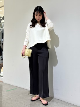 「qualite（カリテ）のアイテム（アクセサリー）」を使った、Shihoさん（レディース・168cm）の春コーディネート