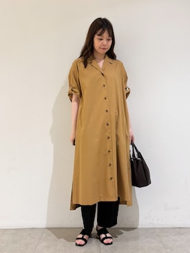 「qualite（カリテ）のアイテム（ワンピース）」を使った、Shihoさん（レディース・168cm）の夏コーディネート