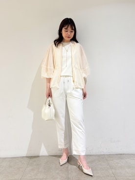 「qualite（カリテ）のアイテム（ブルゾン）」を使った、Shihoさん（レディース・168cm）の夏コーディネート