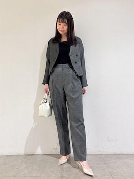 「qualite（カリテ）のアイテム（ジャケット/アウター）」を使った、Shihoさん（レディース・168cm）の秋コーディネート