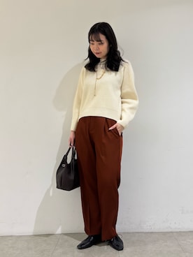 「qualite（カリテ）のアイテム」を使った、Shihoさん（レディース・168cm）の冬コーディネート