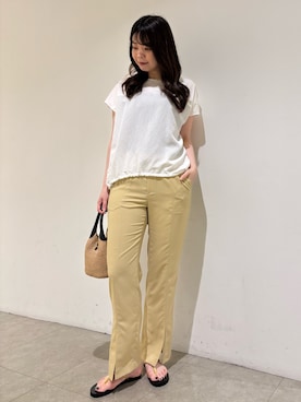 「qualite（カリテ）のアイテム」を使った、Shihoさん（レディース・168cm）の夏コーディネート