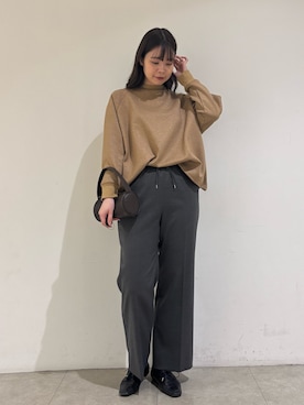 「qualite（カリテ）のアイテム」を使った、Shihoさん（レディース・168cm）の冬コーディネート