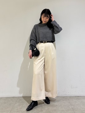 「qualite（カリテ）のアイテム」を使った、Shihoさん（レディース・168cm）の冬コーディネート