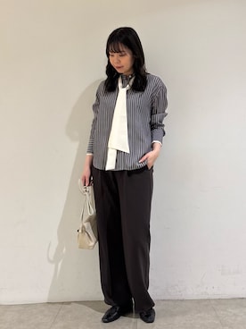 「qualite（カリテ）のアイテム」を使った、Shihoさん（レディース・168cm）の冬コーディネート