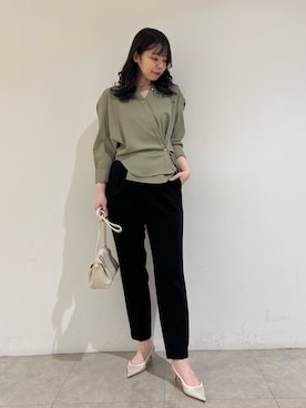 「qualite（カリテ）のアイテム」を使った、Shihoさん（レディース・168cm）の冬コーディネート