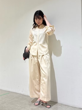 「qualite（カリテ）のアイテム（パンツ）」を使った、Shihoさん（レディース・168cm）の春コーディネート