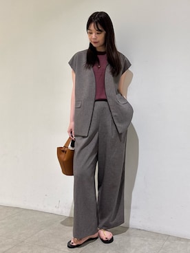 「qualite（カリテ）のアイテム」を使った、Shihoさん（レディース・168cm）の夏コーディネート
