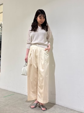 「qualite（カリテ）のアイテム（アクセサリー）」を使った、Shihoさん（レディース・168cm）の春コーディネート