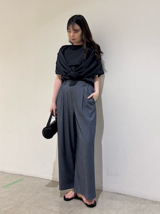 「qualite（カリテ）の【ケープ×タンクの2WAY仕様】シアーケープニット/春服/夏服/オフィスカジュアル（ニット/セーター）」を使った、Shihoさん（レディース・168cm）の春コーディネート