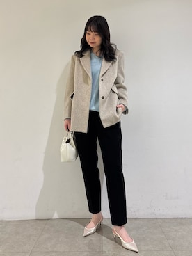 「qualite（カリテ）のアイテム」を使った、Shihoさん（レディース・168cm）の冬コーディネート