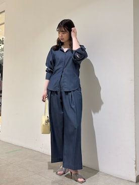 「qualite（カリテ）のアイテム（パンツ）」を使った、Shihoさん（レディース・168cm）の春コーディネート