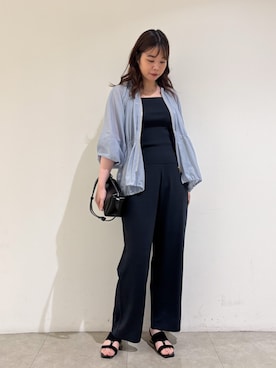 「アイテム（ジャケット/アウター）」を使った、Shihoさん（レディース・168cm）の夏コーディネート